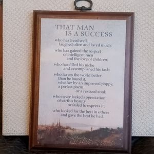 Framed Poem Robert Louise Stevenson.